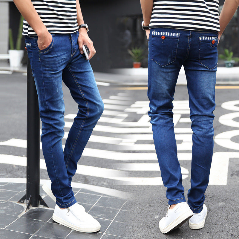 Men's Jeans Quality Men's Casual Slim Jeans Men's Business Denim Trousers Men's Pencil Pants Tight Jeans