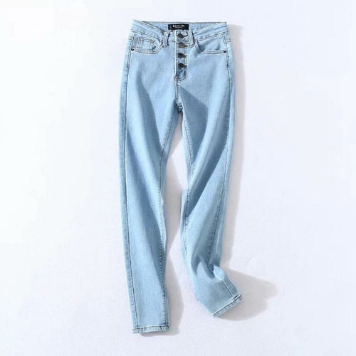 Denim Pencil Pants