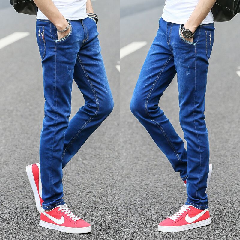 Men's Jeans Quality Men's Casual Slim Jeans Men's Business Denim Trousers Men's Pencil Pants Tight Jeans