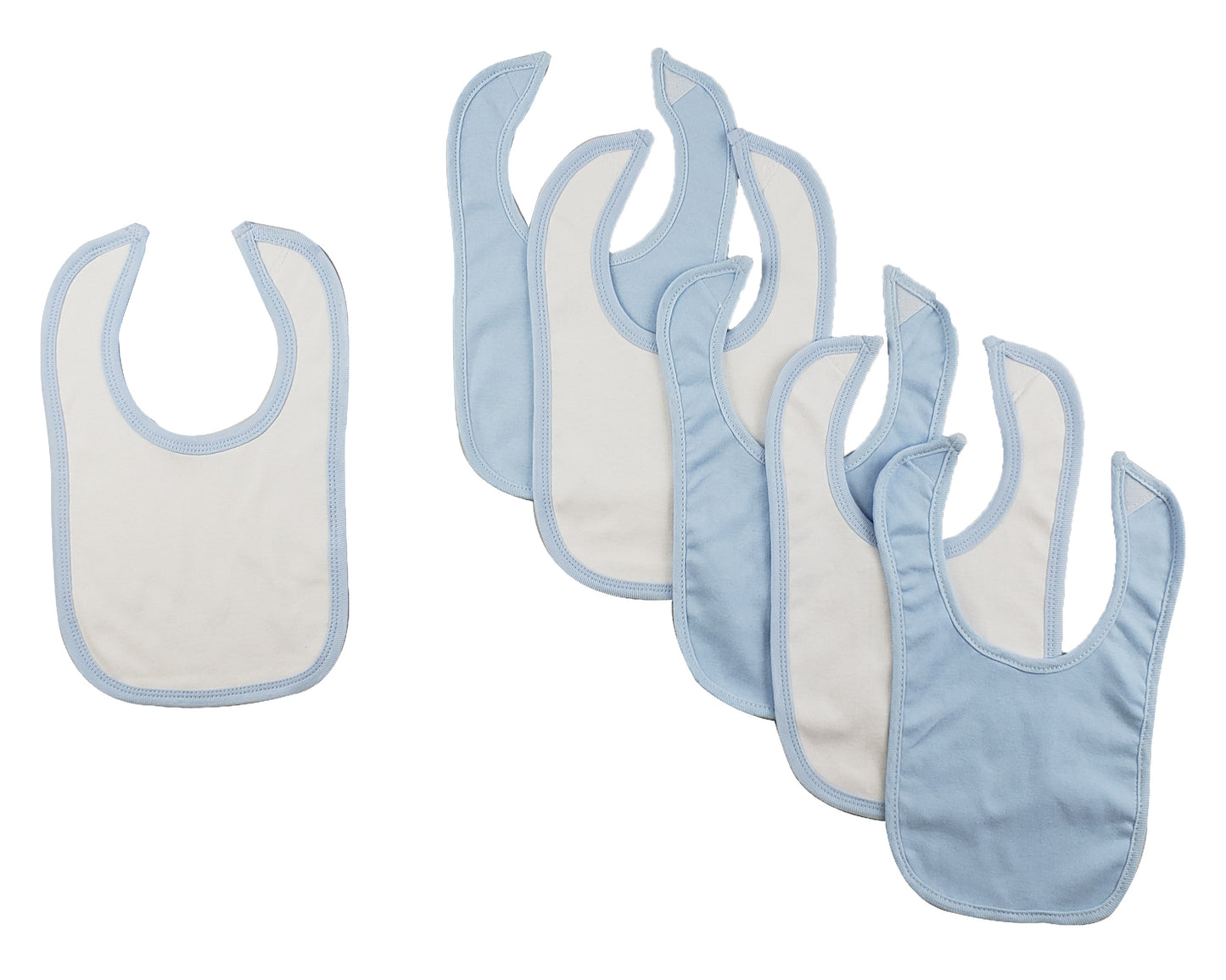 Boo Blue Baby Bibs