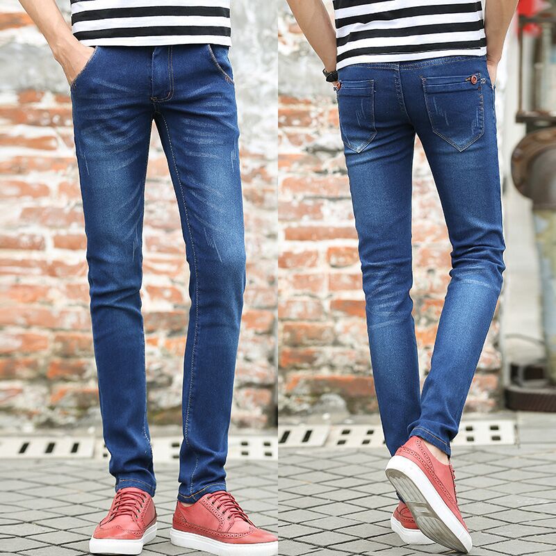 Men's Jeans Quality Men's Casual Slim Jeans Men's Business Denim Trousers Men's Pencil Pants Tight Jeans