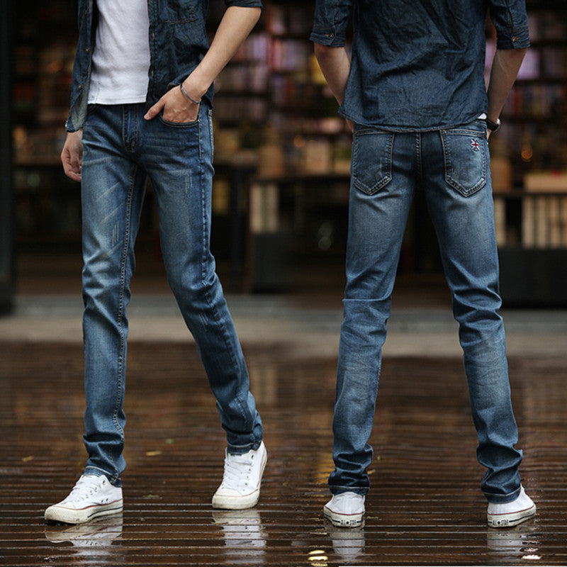 Men's Jeans Quality Men's Casual Slim Jeans Men's Business Denim Trousers  Men's Pencil Pants Tight Jeans